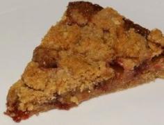 Rhubarb Strawberry Brown Butter Crumble Cake at 1840 Farm