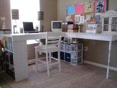 DIY Craft Desk - Craft Room, Desk, Office