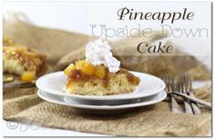 Pineapple Upside-Down Cake {Recipe}. ☀CQ southern sweets treats dessert cake