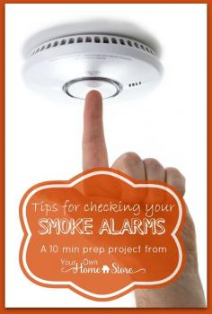 You know smoke alarms are there to save your life, right?  So......if it doesn't have batteries or isn't working (or isn't even there!), then it is a bit pointless to have one at all.  Check yours today (Click for tips) www.yourownhomest...