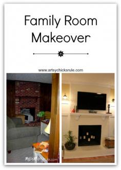 Black Friday TV, Not This Time {a Family Room Makeover)  #roommakeover #diy
