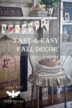 Fast and Easy Fall Decorating www.cedarhillfarm...