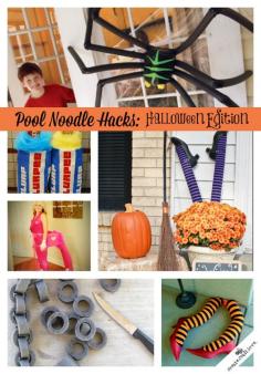Pool Noodle Hacks: Halloween Edition via createcraftlove.com