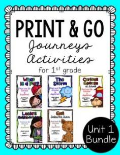 
                        
                            First Grade Journeys Print and Go Unit 1 Bundle
                        
                    