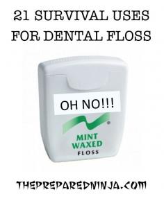 Dental floss in your BOB for survival.