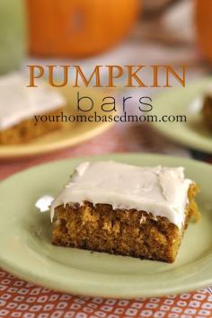 Delicious Pumpkin Bars