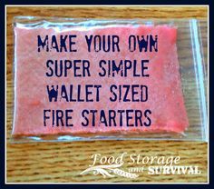 I love the dryer lint fire starters, but they’re kind of bulky to carry around with you every day.  So today I’m going to show you how to make a...