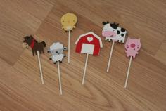 
                    
                        30 Assorted Farm Animal Cupcake Toppers by AngiesDesignz on Etsy, $28.50
                    
                