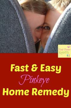 Fast And Easy Pinkeye Home Remedy - The very first time it popped up was with my daughter when she was just a toddler and we were on a 6 hour car trip.  It started right after we left and by the time we reached our destination it was gone.
