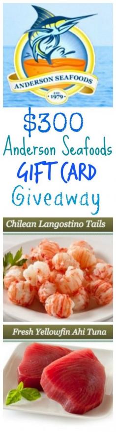Amazing $300 Anderson Seafoods Gift Card Giveaway from NoblePig.com. Fill your holiday table with some amazing fish!!