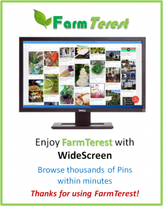 Enjoy FarmTerest with Widescreen.
Browse thousands of Pins within Minutes.
You can definitely tell the different. Sit back & relax!

FarmTerest helps you Collect, Organize & Share all things you love.

To pin your favorite things on the web, use the Pin It button 

Thanks for using FarmTerest !