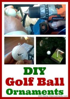 
                    
                        DIY Golf Ball Ornaments
                    
                