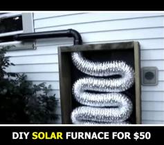 
                    
                        DIY Homemade Solar Furnace -- Solar energy is free, and is always begging us to make use of it. Here is another great way you could make use of solar in your house. Why not build this diy homemade solar furnace to help heat your home this winter.  Most of the materials for this project can be re-purposed or picked up at dump yards. The reminder should not cost you more than $50 at your local hardware store.
                    
                