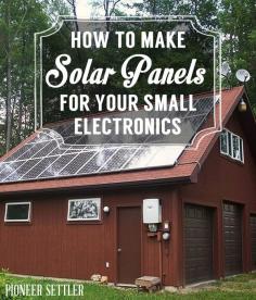 
                    
                        DIY Solar Panels for home.
                    
                