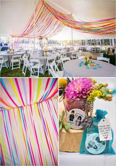 
                    
                        colorful wedding ideas | how to decorate a wedding tent | bright colored palette | #weddingchicks
                    
                