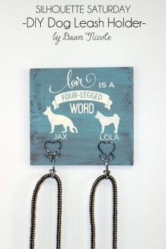 
                    
                        Silhouette Saturday: DIY Dog Leash Holder at bydawnnicole.com. Use your Silhouette CAMEO to make something for your fur babies in this week's tutorial!
                    
                