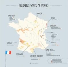 
                    
                        [Map] “Sparkling Wines of France” Nov-2014 by Winefolly.com – 23 #Sparkling #Wines of #France: #Champagne, #Cremant de Bourgogne, #Mousseux, #Clairette de Die...
                    
                