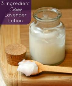 
                    
                        We love this! So easy to make, too. 3 Ingredient Calming Lavender Lotion via Primally Inspired
                    
                