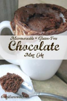
                    
                        Gluten Free Chocolate Mug Cake. The perfect two-minute chocolate fix!
                    
                