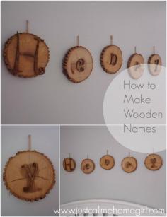 
                    
                        Wooden Names You can Use in A Nursery! Natural Elements
                    
                