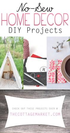 
                    
                        No-Sew Home Decor DIY Projects - The Cottage Market
                    
                