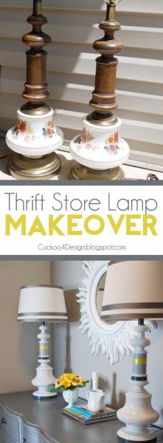 
                    
                        Thrift Store Lamp makeover: Before and After
                    
                