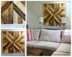 
                    
                        DIY wood quilt - wall art.
                    
                