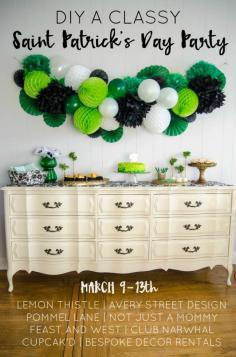 
                    
                        DIY your way to a classy Saint Patrick's Day Party!
                    
                