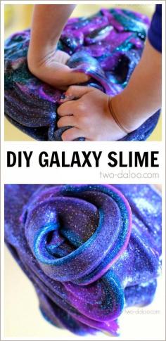 
                    
                        Night Sky Activities for Preschool: Galaxy Slime
                    
                
