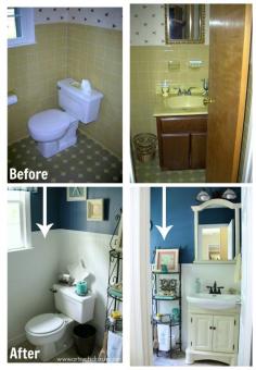 
                    
                        DIY Your Own Guest Bath Makeover - Before and After Finished - artyschicksrule.com #makeover #bath #diy
                    
                