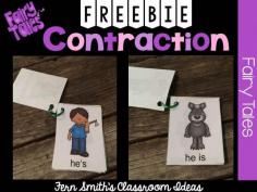 
                    
                        Freebie Friday ~ Fairy Tale Themed Contraction Center Game Card Sampler is perfect to place on a ring for review. Make them for your whole class and they can keep them in their car for a review!  #TPT #FREE
                    
                