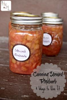 
                    
                        Canning stewed rhubarb is a super easy and tasty way to put rhubarb up for winter while giving the home cook multiple ways to use it up later.
                    
                
