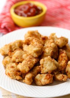 
                    
                        Copycat Chik-Fil-A nuggets - these are so good and taste just like the real thing!! Recipe on { lilluna.com }
                    
                