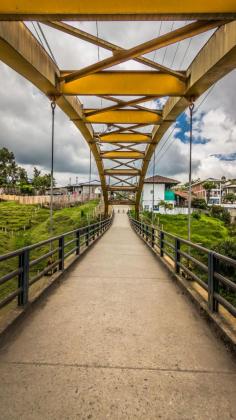 
                    
                        The Yellow Bridge in Salento, Colombia
                    
                