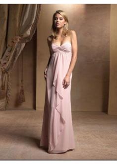 A-line Sweetheart Chiffon Bridesmaid Dress with Ruffles