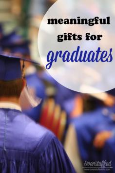 
                    
                        Some ideas for personalized graduation gifts that will last forever and that the graduate will always remember. #overstuffedlife
                    
                