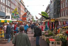 
                    
                        Albert Cuyptmarkt, one of the largest markets in Amsterdam, operates six days a week
                    
                