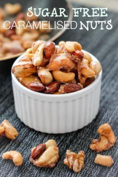 
                    
                        Sugar Free STOVETOP Caramelised Nuts- No oven, 5 minutes and delicious, glazed nuts- Vegan + GF + Paleo! thebigmansworld.com
                    
                