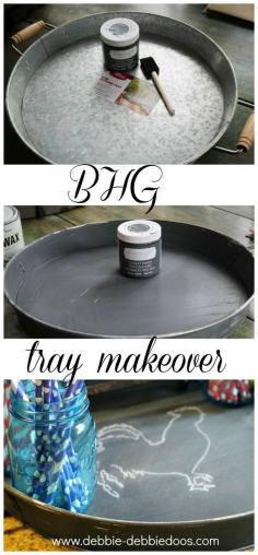 
                    
                        How to make something new look old with chalky paint. A BHG tray makeoveri. #BHGinspiration. Michaels Stores
                    
                