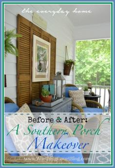 
                    
                        A Southern Porch Makeover-from The Everyday Home | www.everydayhomeb...
                    
                