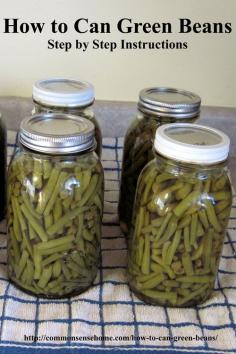 
                    
                        How to can green beans in a pressure canner. Picking, cleaning, processing, headspace, precessing times, altitude adjustments.
                    
                