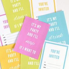 
                    
                        Printable Party Invitations - This free printable is a great way to add little cheekiness to your invite.
                    
                