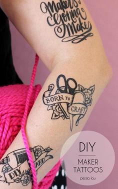 
                    
                        Make your own temporary tattoos - perfect for craft and DIY lovers. Three styles for free download.
                    
                