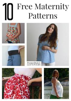 
                    
                        10 Free Maternity Patterns, including maternity maxi dresses, easy maternity clothes, how to turn any pants into maternity pants and DIY maternity Tops.
                    
                