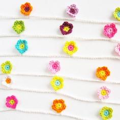 
                    
                        Crochet Flower Garland Pattern & Tutorial. Crochet Flower Garland Tutorial – a colorful and flowery mini garland that will uplift one’s spirit.
                    
                