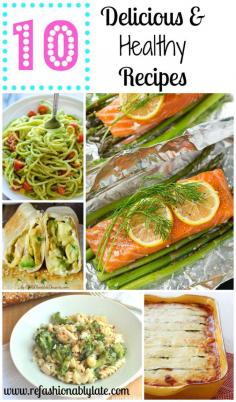 
                    
                        10 Delicious & Healthy Recipes!  10 ways to a healthy lifestyle! - www.refashionably...
                    
                