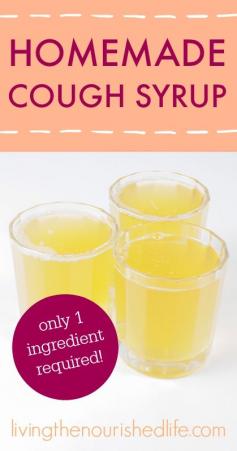 
                    
                        Homemade cough syrup with just one ingredient (it's not honey or coconut oil!) - from livingthenourishe...
                    
                