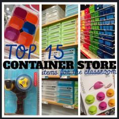 
                    
                        Top 15 Container Store School Finds for your classroom!
                    
                