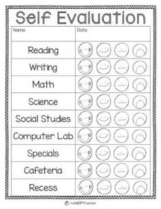 
                        
                            Have students fill out a self evaluation before Parent Teacher Conferences. This will give them the opportunity to be accountable for their behavior, grades, and work habits. Perfect for fall and spring Parent Teacher Conferences. Read more tips & ideas on the blog post!
                        
                    