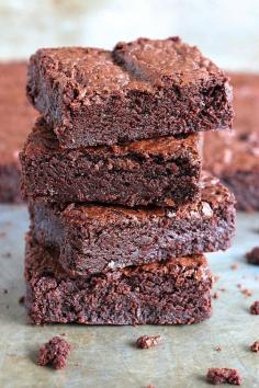 
                    
                        One Bowl Fudge Brownies - easy, irresistible and better than any brownie mix you’ll ever bake!
                    
                